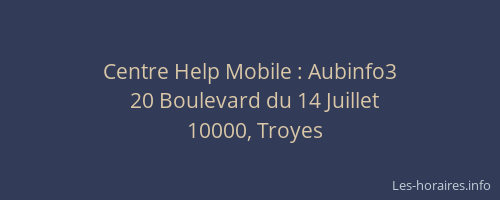 Centre Help Mobile : Aubinfo3
