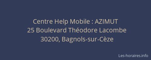 Centre Help Mobile : AZIMUT