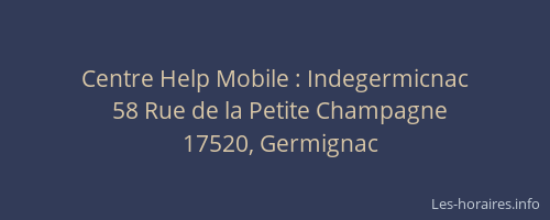 Centre Help Mobile : Indegermicnac