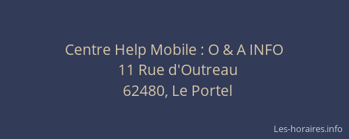 Centre Help Mobile : O & A INFO
