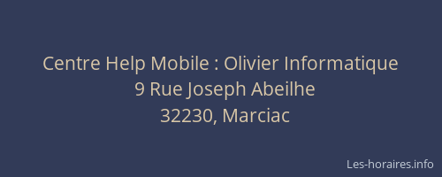 Centre Help Mobile : Olivier Informatique