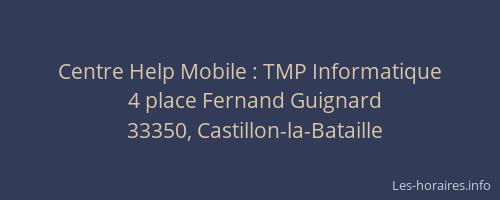 Centre Help Mobile : TMP Informatique