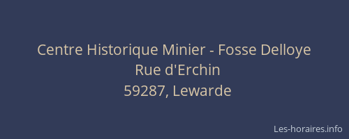 Centre Historique Minier - Fosse Delloye