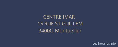 CENTRE IMAR