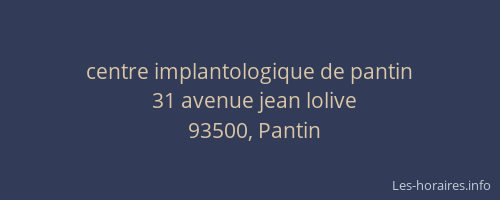 centre implantologique de pantin