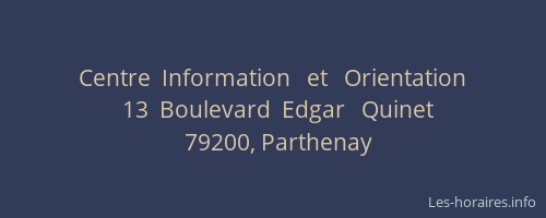 Centre  Information   et   Orientation
