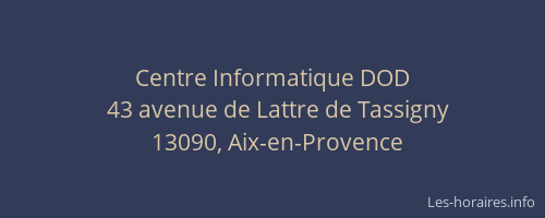 Centre Informatique DOD