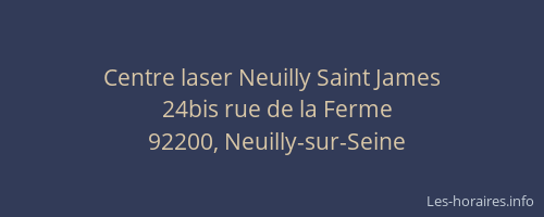 Centre laser Neuilly Saint James