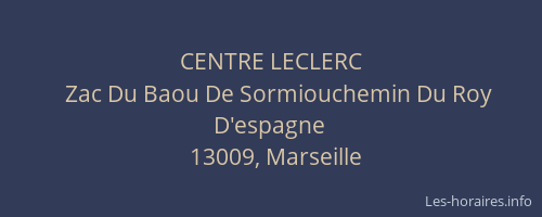 CENTRE LECLERC