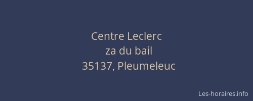 Centre Leclerc