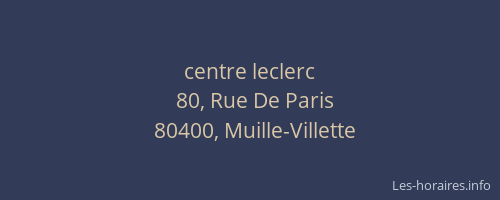 centre leclerc