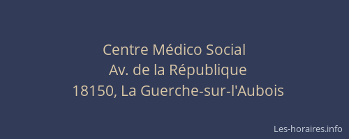 Centre Médico Social