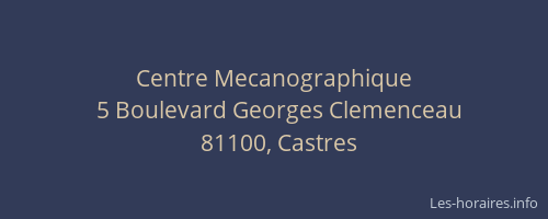 Centre Mecanographique