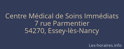 Centre Médical de Soins Immédiats