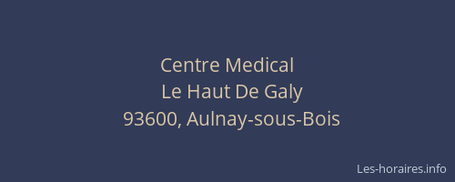 Centre Medical
