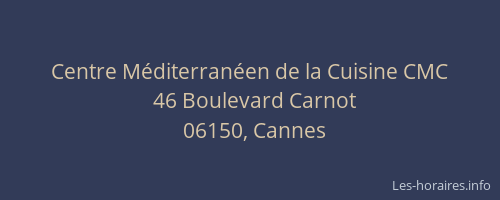 Centre Méditerranéen de la Cuisine CMC