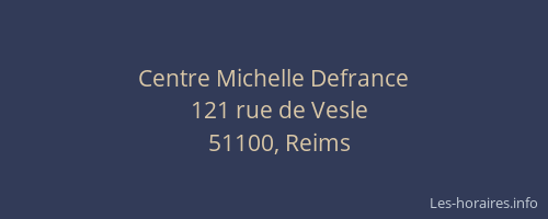Centre Michelle Defrance