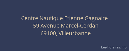 Centre Nautique Etienne Gagnaire