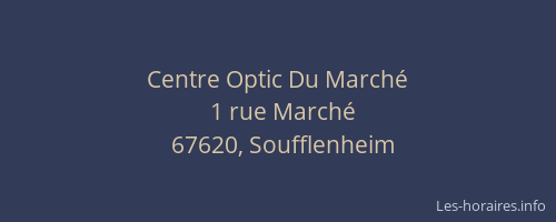 Centre Optic Du Marché