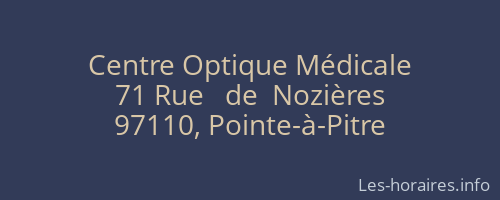 Centre Optique Médicale