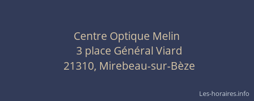 Centre Optique Melin