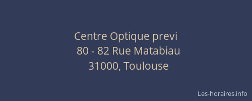 Centre Optique previ