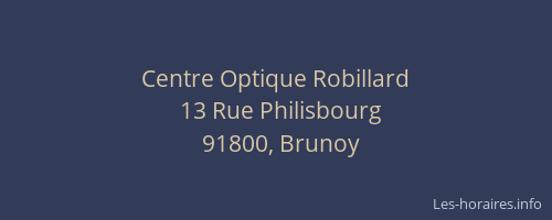 Centre Optique Robillard