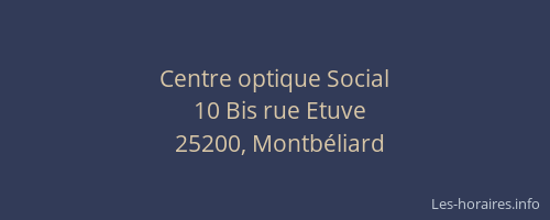 Centre optique Social