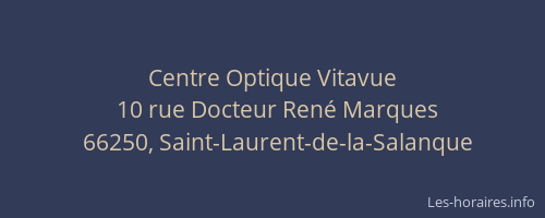 Centre Optique Vitavue