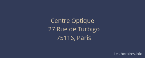 Centre Optique