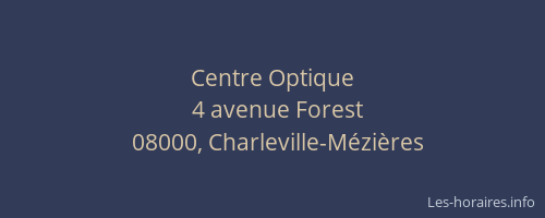 Centre Optique