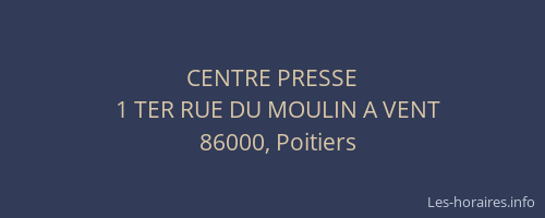 CENTRE PRESSE