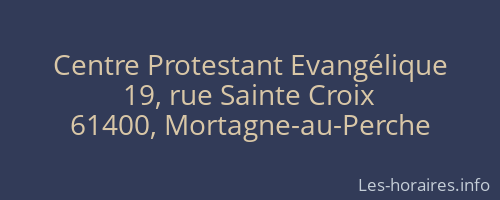 Centre Protestant Evangélique