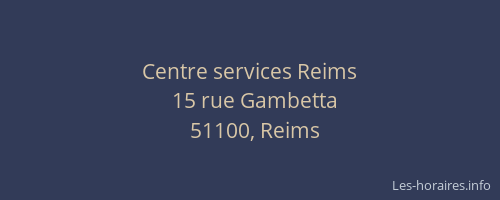 Centre services Reims