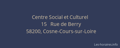 Centre Social et Culturel