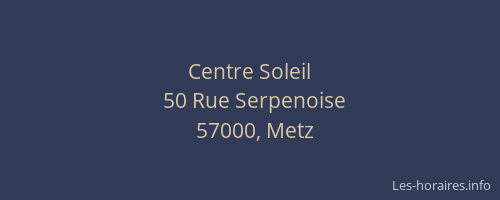 Centre Soleil