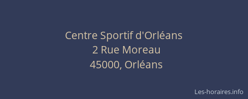 Centre Sportif d'Orléans
