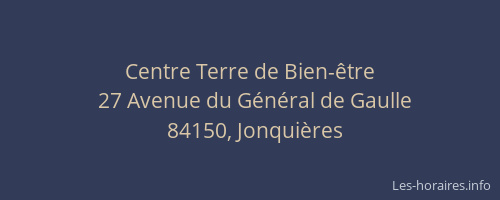 Centre Terre de Bien-&ecirc;tre