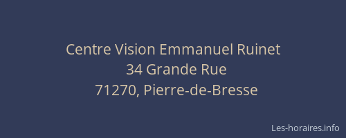 Centre Vision Emmanuel Ruinet
