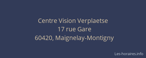 Centre Vision Verplaetse