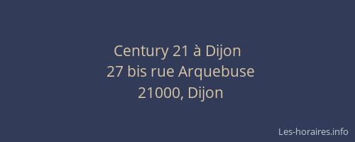 Century 21 à Dijon