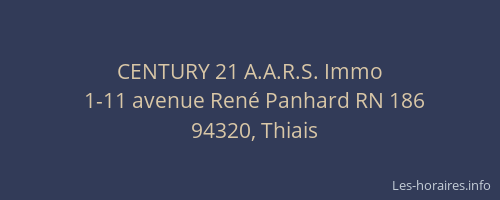 CENTURY 21 A.A.R.S. Immo