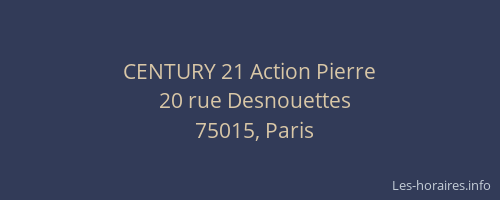 CENTURY 21 Action Pierre