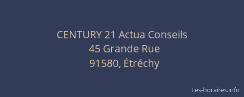 CENTURY 21 Actua Conseils