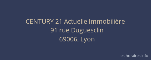 CENTURY 21 Actuelle Immobilière