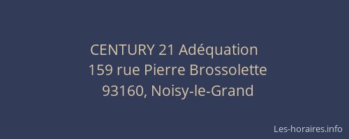 CENTURY 21 Adéquation