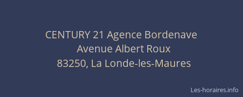 CENTURY 21 Agence Bordenave