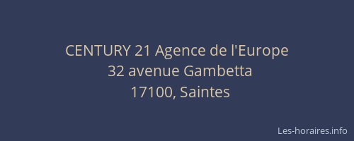CENTURY 21 Agence de l'Europe