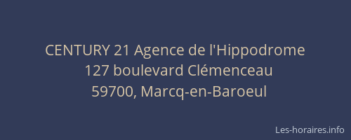 CENTURY 21 Agence de l'Hippodrome