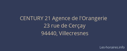 CENTURY 21 Agence de l'Orangerie